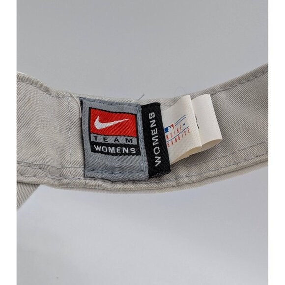 Cincinnati Reds Nike Visor Hat Strap Back White Red Women's MLB Baseball Shade - Picture 4 of 5